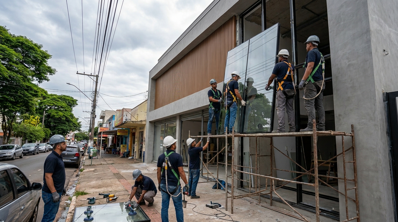 Fachada de Vidro em Cascavel‑PR