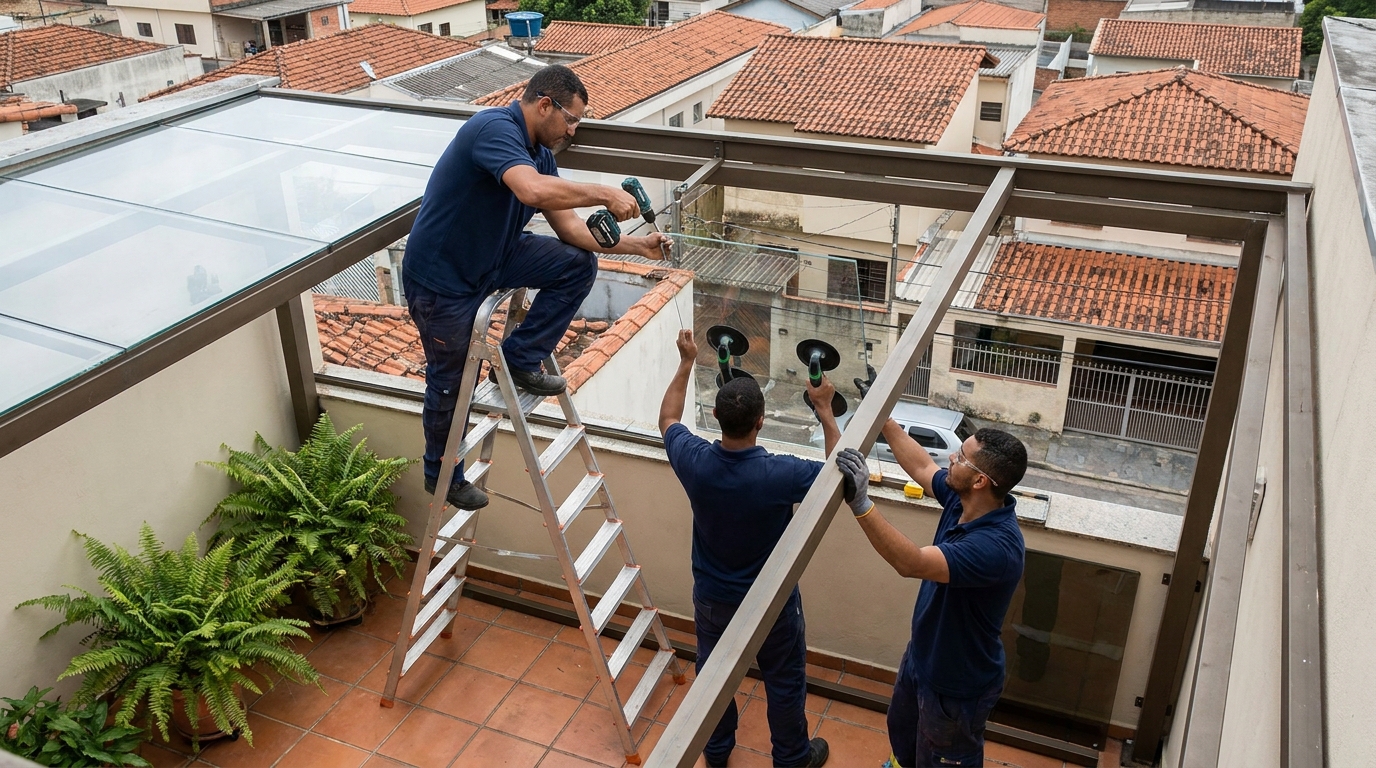 Cobertura de Vidro em Cascavel‑PR